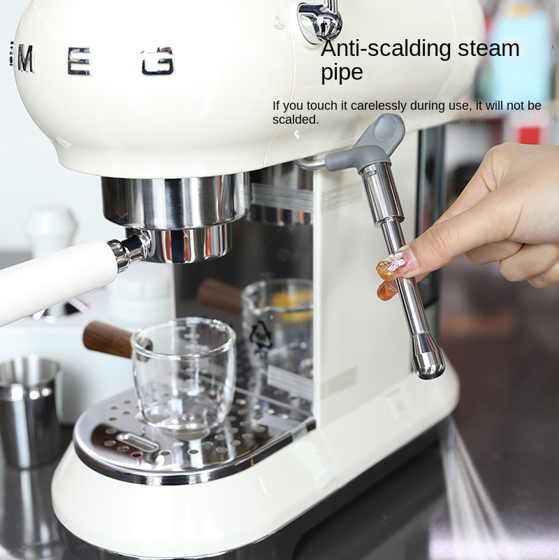 Steam Wand Tip - การเปลี่ยนหัวฉีดไอน้ำแบบเครื่องชงกาแฟสำหรับอุปกรณ์เสริมเครื่องยนต์เครื่องชงกาแฟเครื่องหนีบผม ECF01 304สแตนเลส
