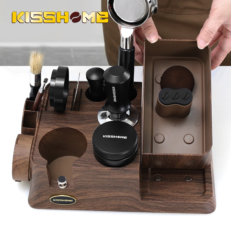 Coffee Knock Box - KISSHOME Espresso Tamper Station Knock Box