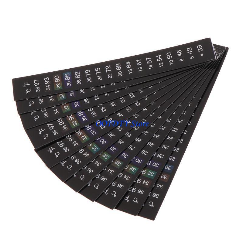 Temperature Strip Thermometer - 367a 10 pcs betta sticker thermometer
