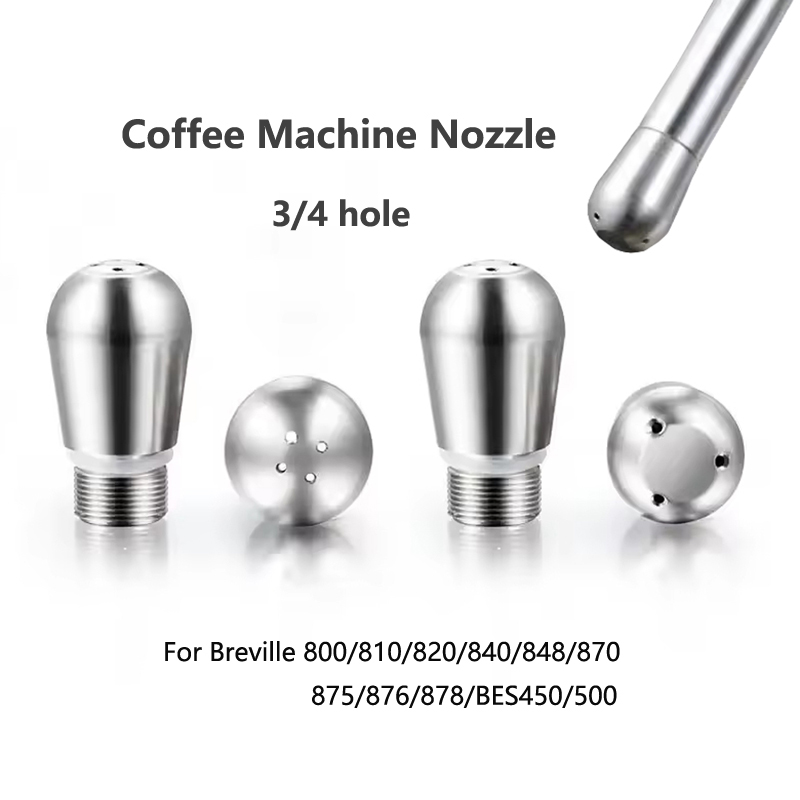 Steam Wand Tip - เครื่องชงกาแฟหัวฉีดไอน้ํา 3/4 รูเครื่องชงกาแฟไอน้ําหัวฉีดโฟมนม Spout Steam Wand