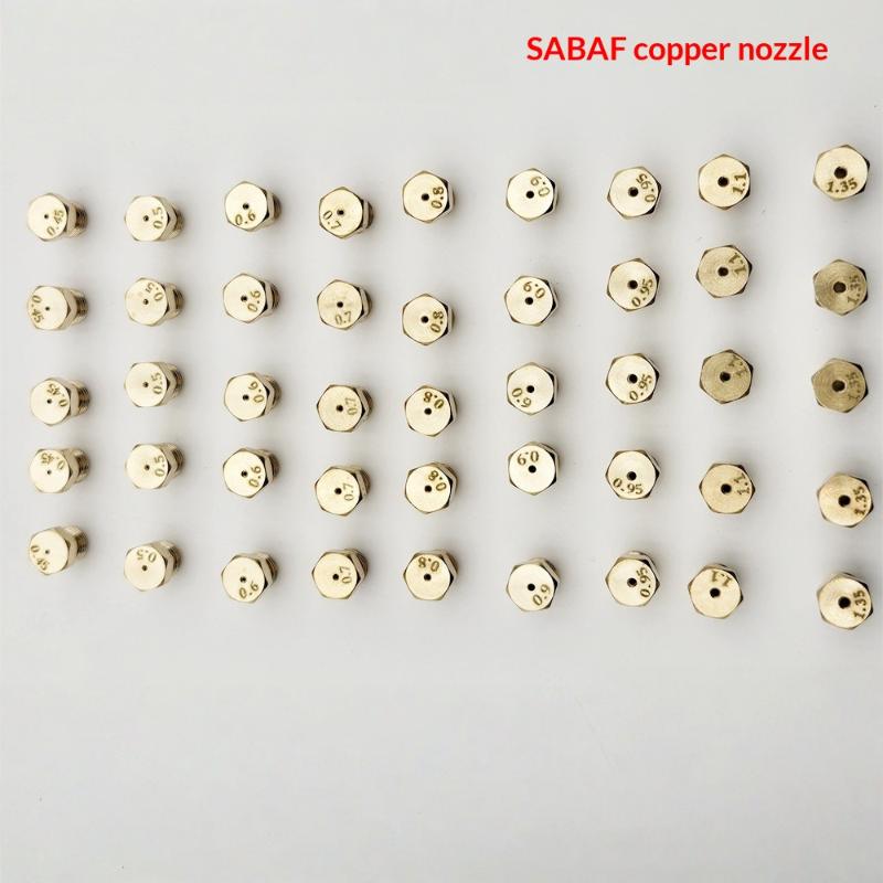 Steam Wand Tip - ชุดหัวเตาแก๊ส LPG 5 ชิ้น พร้อมหัวฉีดทองเหลือง 50