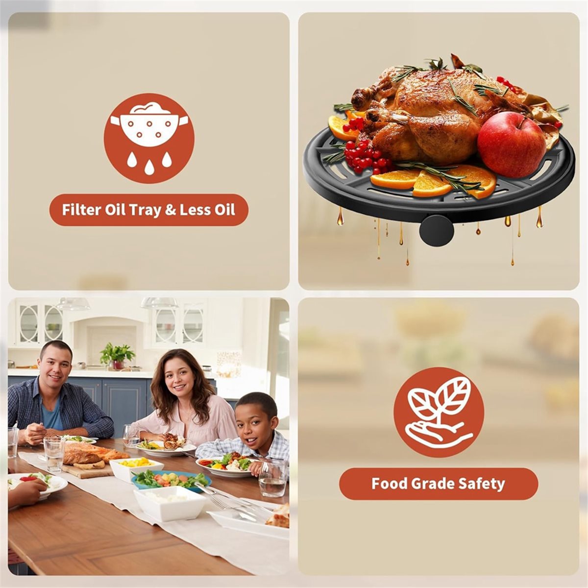 Ninja Air Fryer Af101 - ถาดทอดไร้น้ำมัน AS62 สำหรับ Ninja AF101 AF150