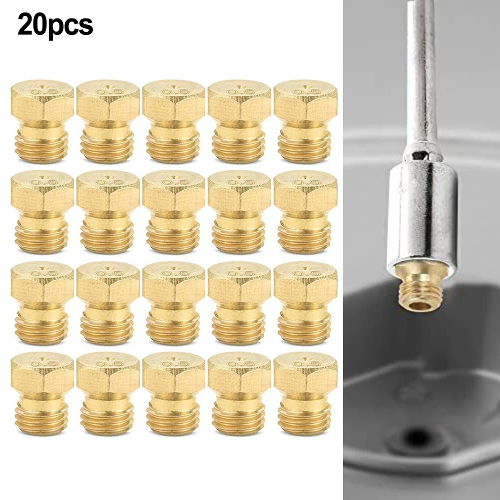 Steam Wand Tip - 5/20PCS หัวฉีดแก๊สโพรเพน 0.5mm Orifice ทองเหลือง Jet