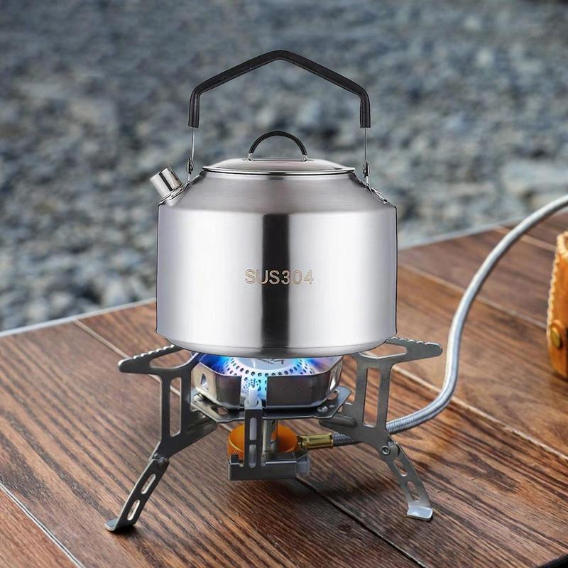 Coffee Equipment And Supplies - กาต้มน้ําตั้งแคมป์ 1L/1.5L กาต้มน้ํากาแฟกลางแจ้งบนโต๊ะอาหารอุปกรณ์ปิกนิกอุปกรณ์เครื่องครัวสําหรับเครื่องครัวตั้งแคมป์กลางแจ้ง ﻿