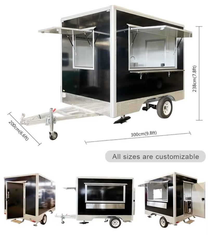 รถขายอาหารเคลื่อนที่ รถพ่วงขาย - Mobile Coffee Van Equipment บทวิจารณ์และราคา