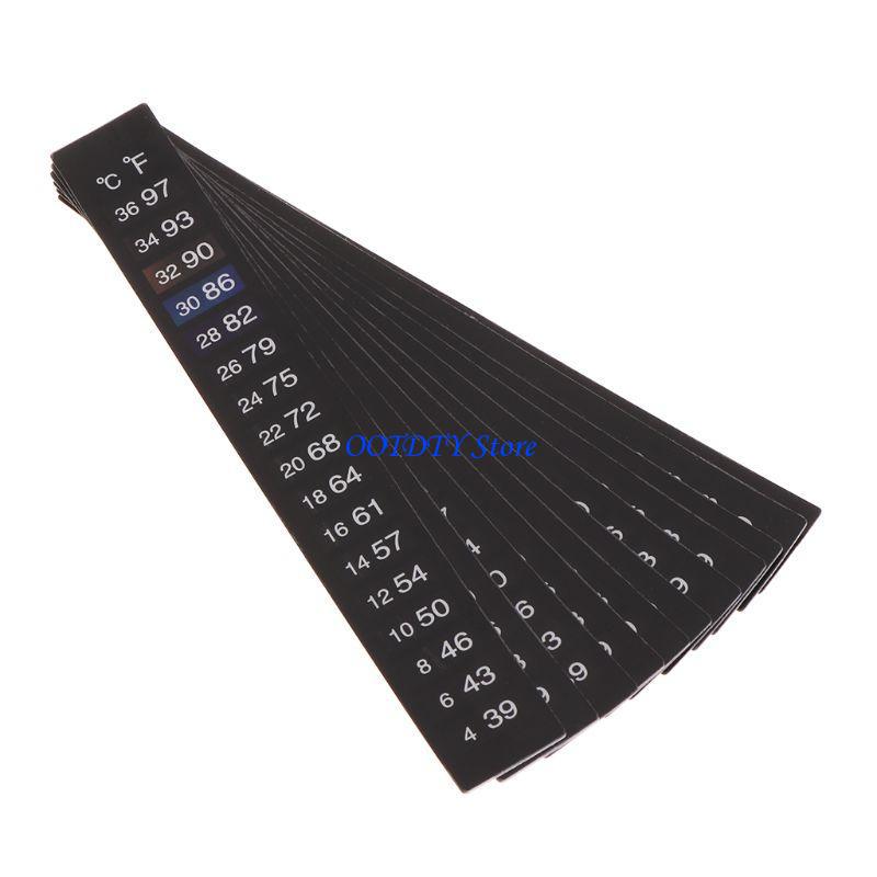 367a 10 pcs betta sticker ther - Temperature Strip Thermometer บทวิจารณ์และราคา