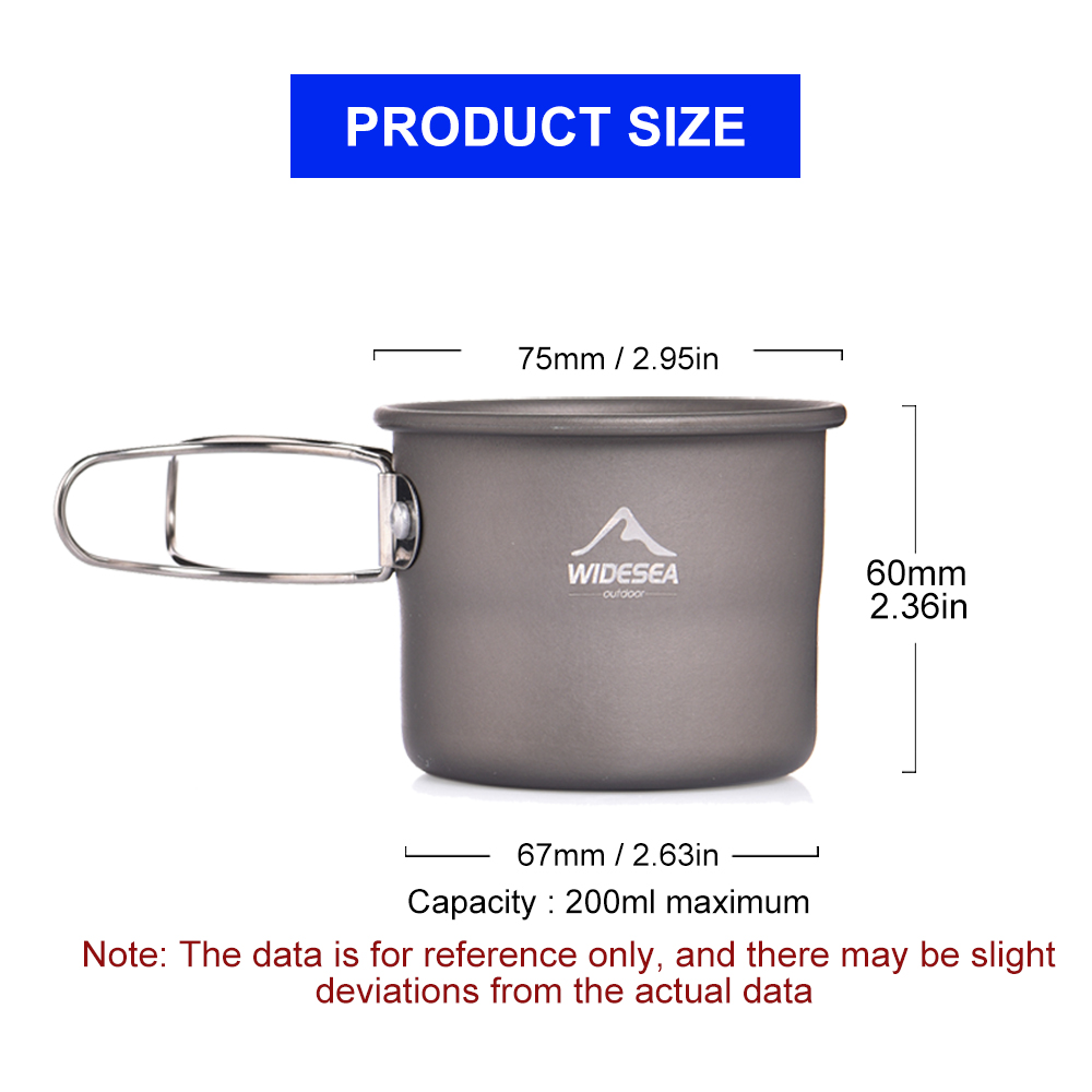 Widesea Camping แก้วกลางแจ้งชา - Coffee Equipment And Supplies บทวิจารณ์และราคา