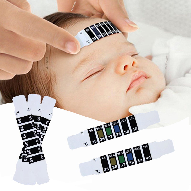 10 ชิ้นหน้าผาก Head Strip เครื - Temperature Strip Thermometer บทวิจารณ์และราคา