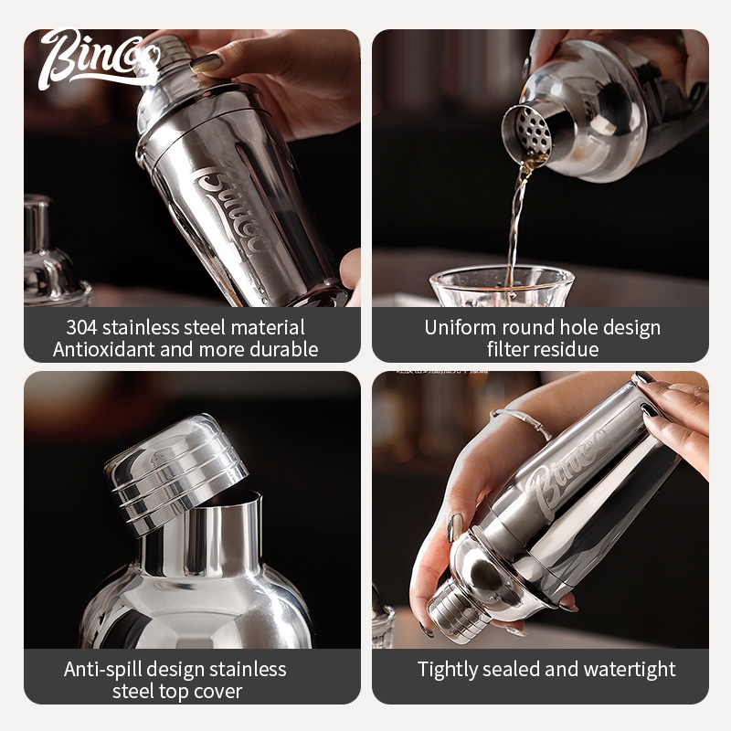 ชุดแก้วเชคสเตนเลส BINCOO อุปกร - Coffee Equipment And Tools บทวิจารณ์และราคา