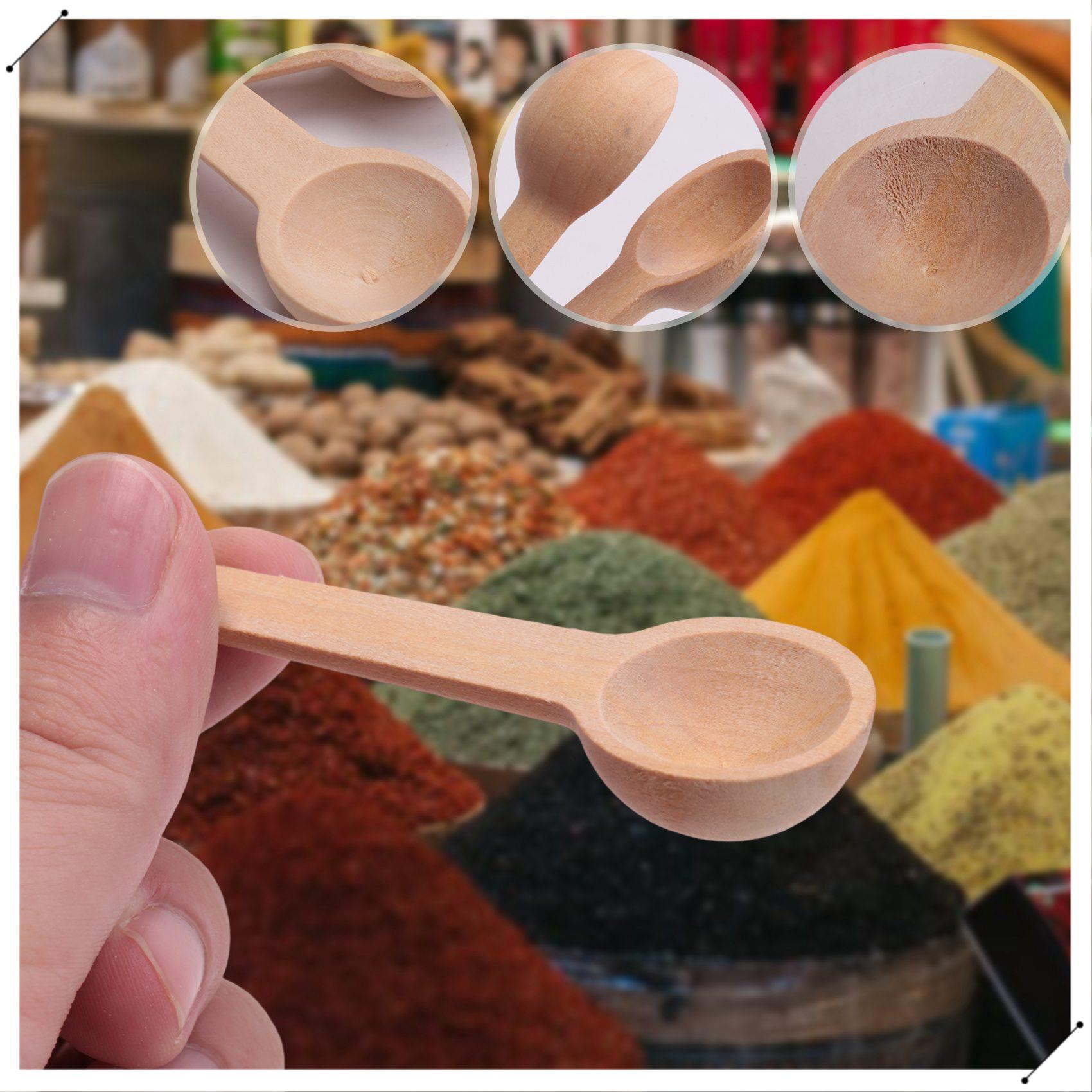 100 ชิ้นมินิไม้ช้อนไม้ขนาดเล็ก - Coffee Equipment And Tools บทวิจารณ์และราคา