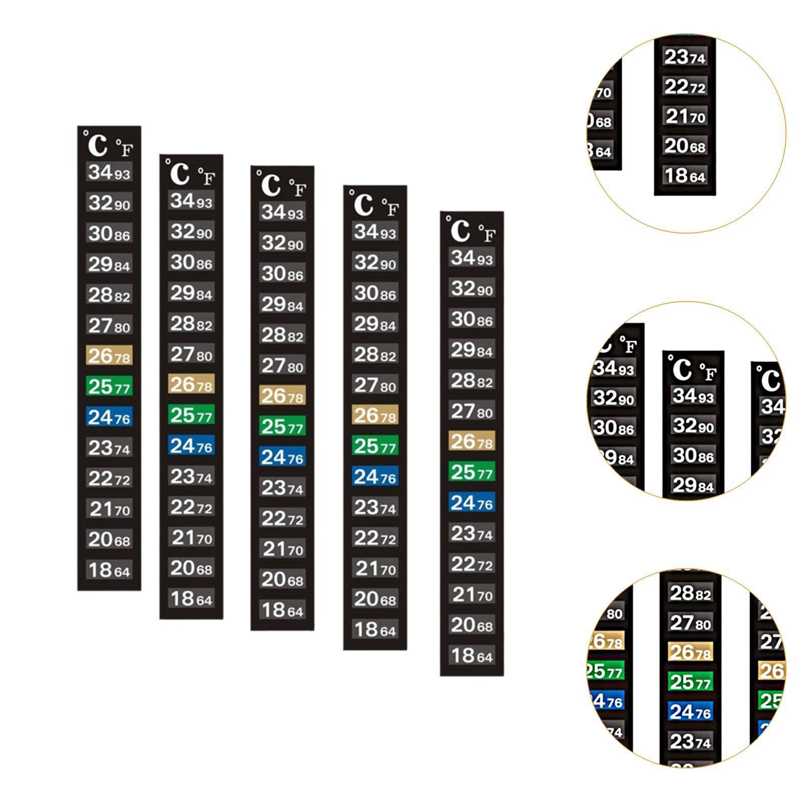 แถบวัดอุณหภูมิตู้ปลา สติ๊กเกอร - Temperature Strip Thermometer บทวิจารณ์และราคา