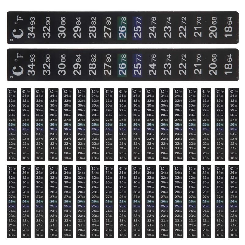อุดมคติ #   สติกเกอร์วัดอุณหภู - Temperature Strip Thermometer บทวิจารณ์และราคา