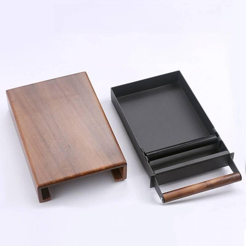 กล่องเคาะกากกาแฟวอลนัท กล่องใส - Coffee Knock Box บทวิจารณ์และราคา