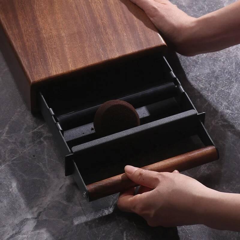 กล่องเคาะกากกาแฟวอลนัท กล่องใส - Coffee Knock Box บทวิจารณ์และราคา