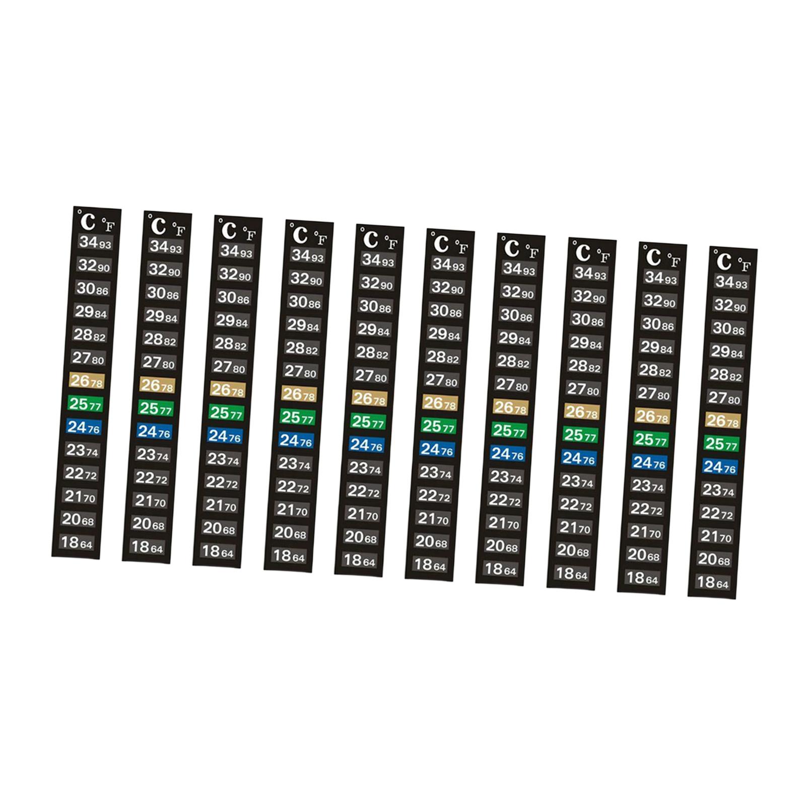แถบทดสอบอุณหภูมิในตู้ปลา สติกเ - Temperature Strip Thermometer บทวิจารณ์และราคา