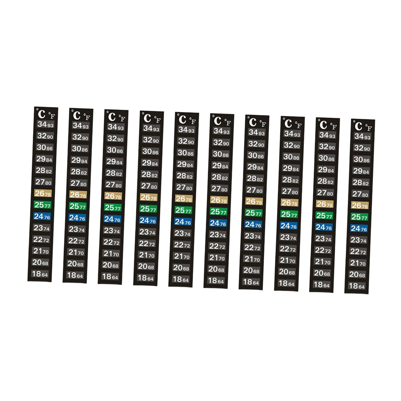 แถบทดสอบอุณหภูมิในตู้ปลา สติกเ - Temperature Strip Thermometer บทวิจารณ์และราคา