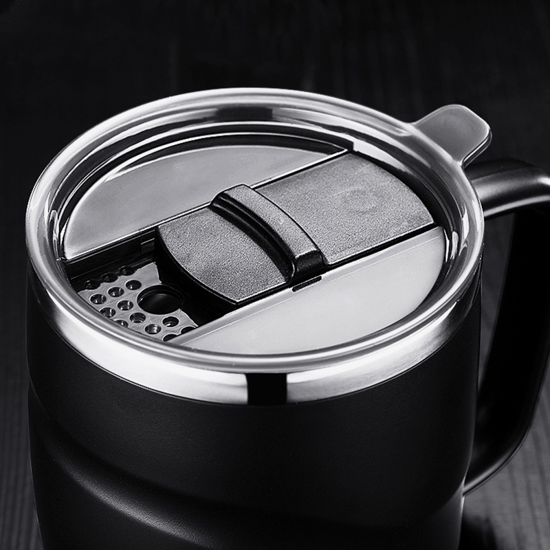 400ml ฉนวนแก้วกาแฟพร้อมฝาปิดเล - Coffee Equipment And Tools บทวิจารณ์และราคา