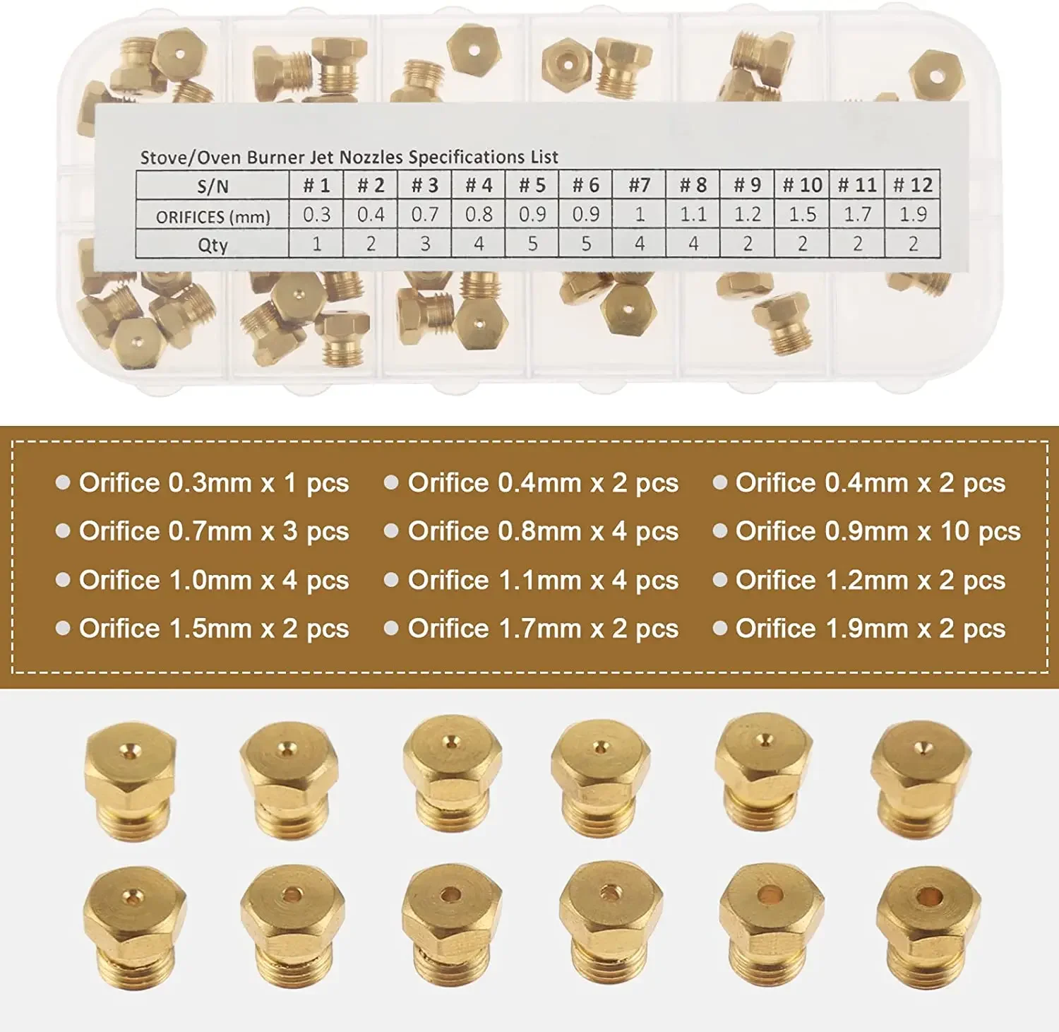 36 PCS/1 กล่องทองเหลือง LP แก๊ - Steam Wand Tip บทวิจารณ์และราคา